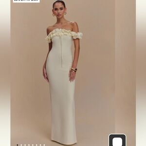 Meshki nova dress ivory